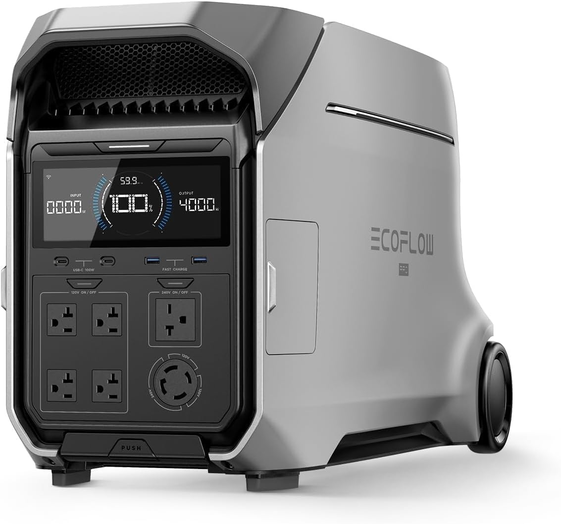 EcoFlow DELTA Pro 3 heavy-duty solar generator for large crew jobsite power