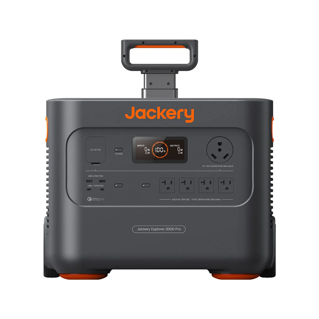 Jackery Explorer 3000 Pro portable 3000W solar generator for mobile service crews